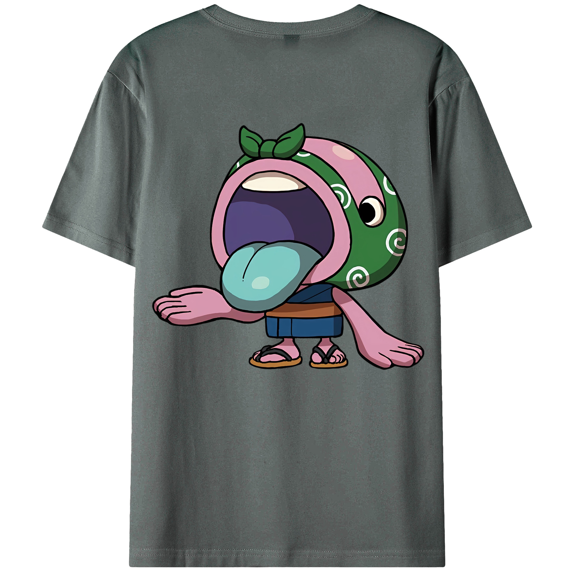 （画像用） 妖怪ウォッチ Yo-kai Watch 綿100％ メンズ半袖Tシャツ（バックプリント） 通気性